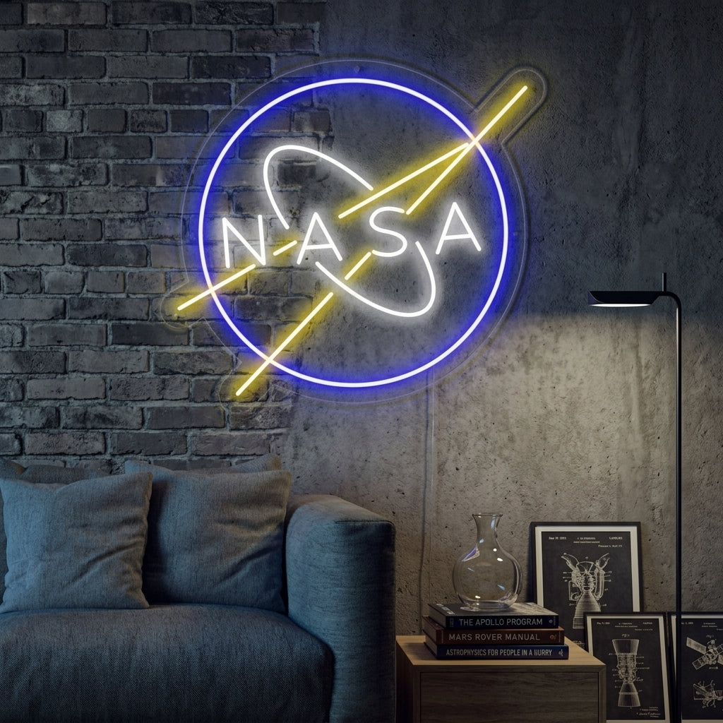 "Nasa-Logo" Neonskilt