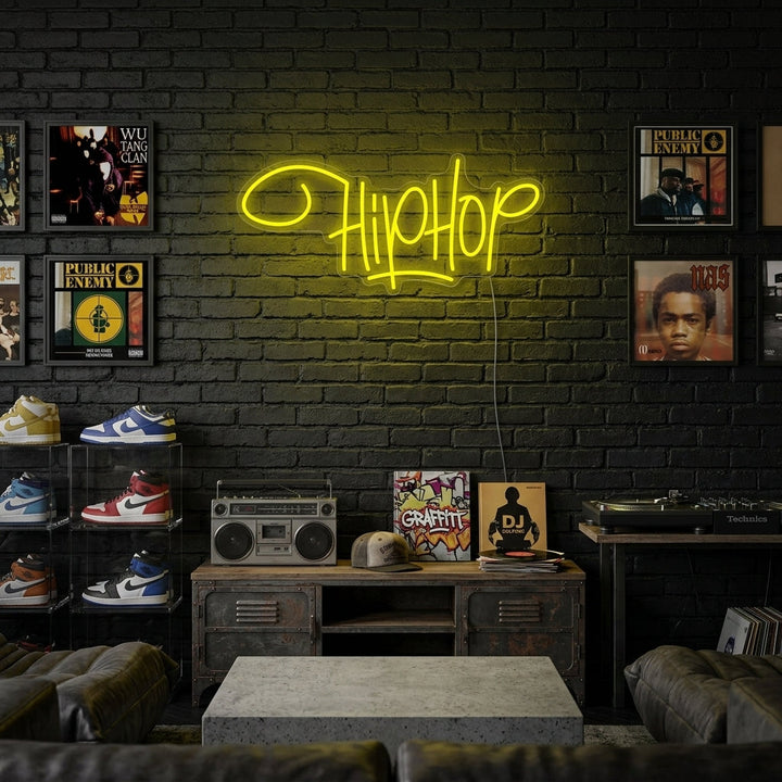 "Hip Hop Rap Musikk" Neonskilt
