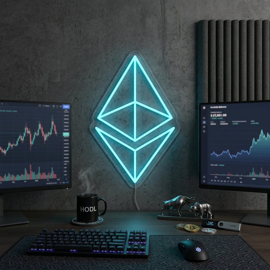 "Ethereum Eth" Neonskilt