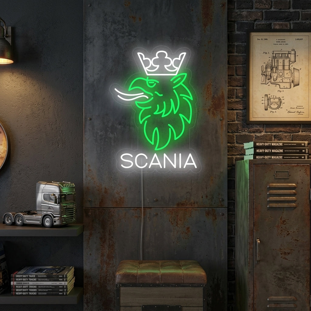 "Eagle Crown Bil Logo" Neonskilt