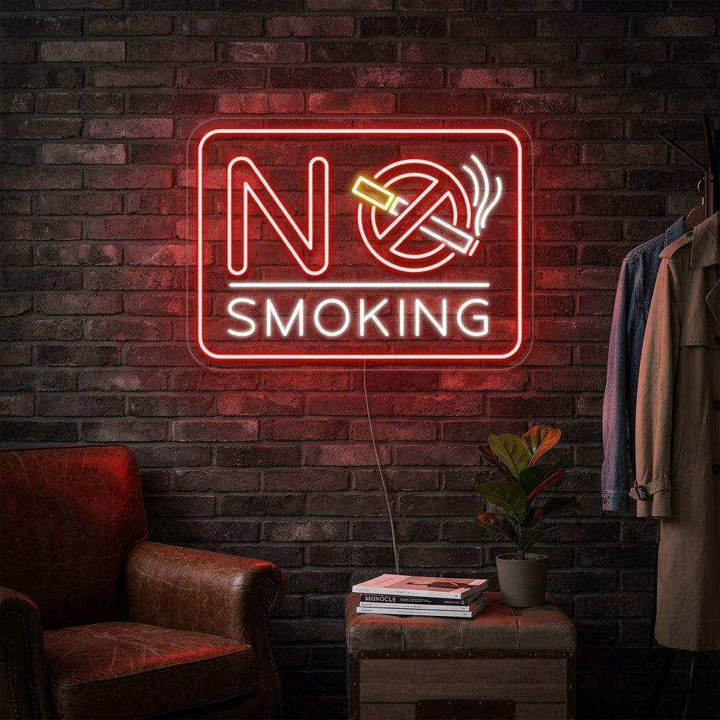 "No Smoking" Neonskilt