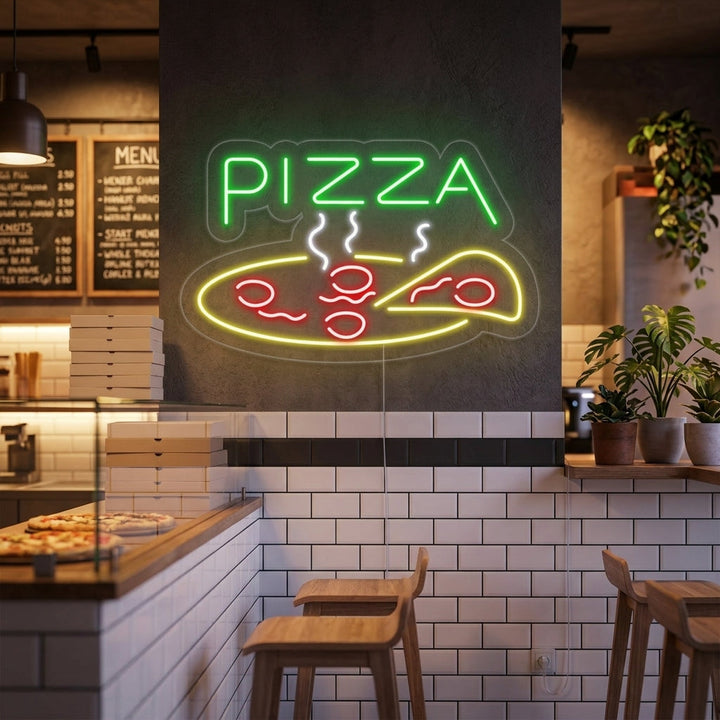 "Pizza, Mat, Restaurantskilt" Neonskilt