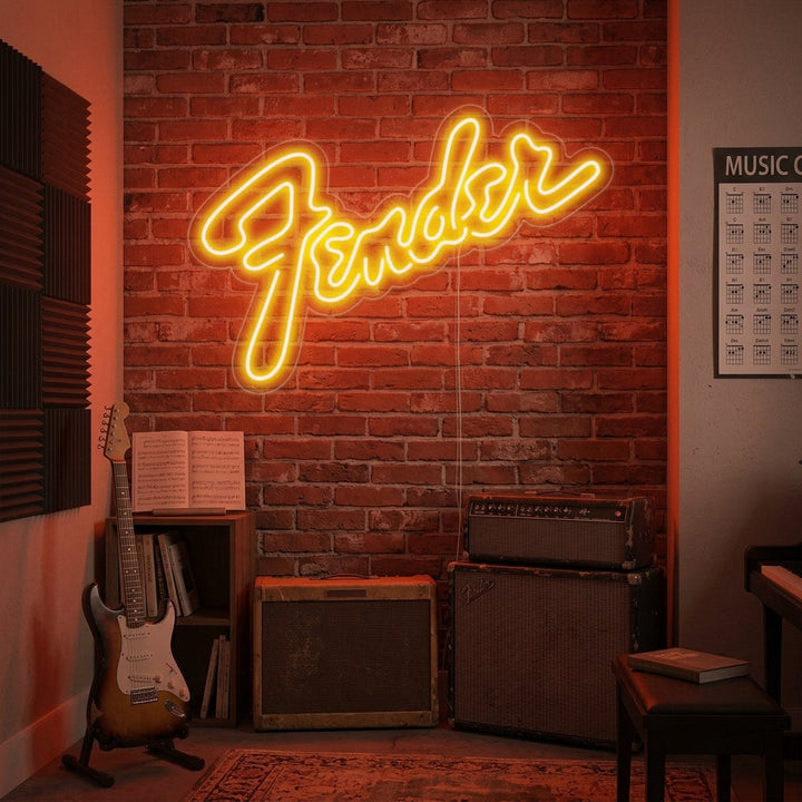 "Fender" Neonskilt