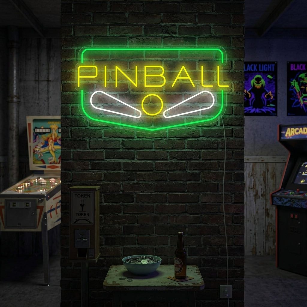 "Pinball" Neonskilt