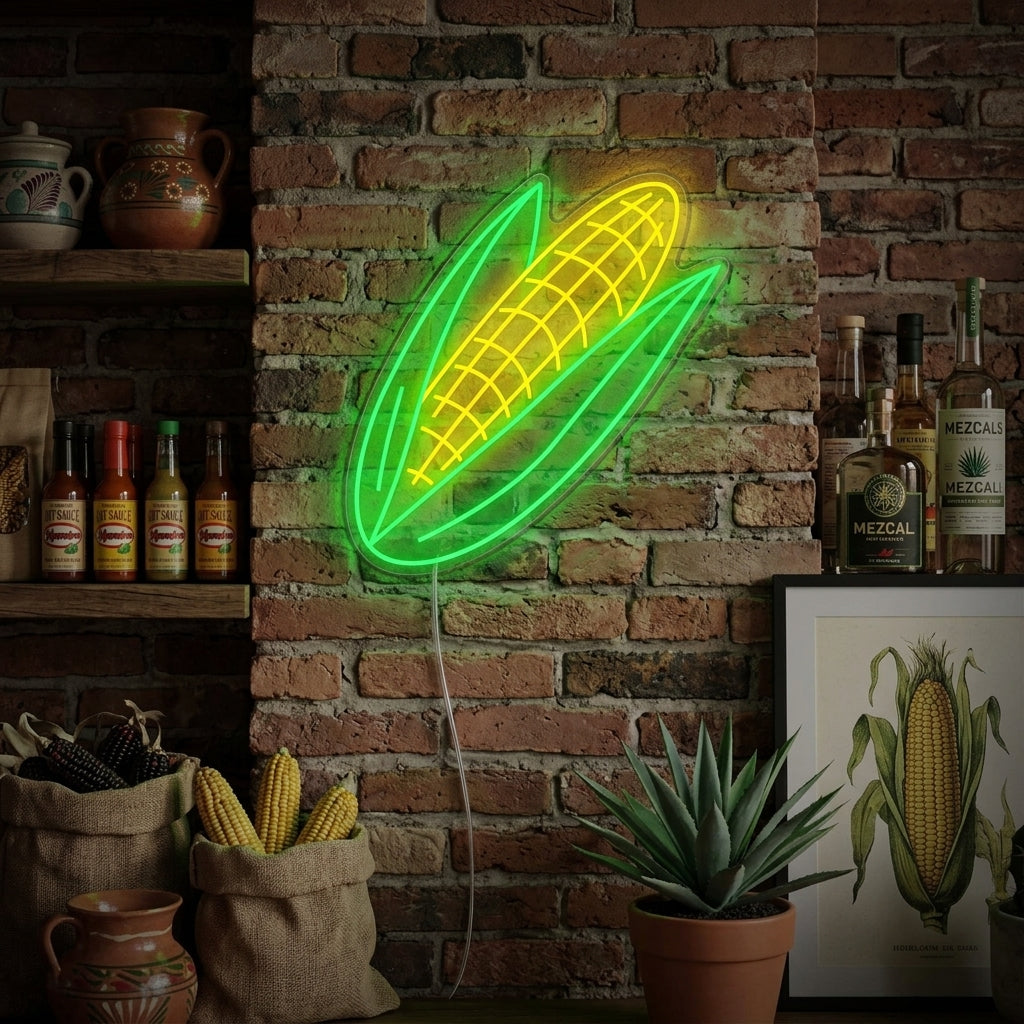 "Korn" Neonskilt