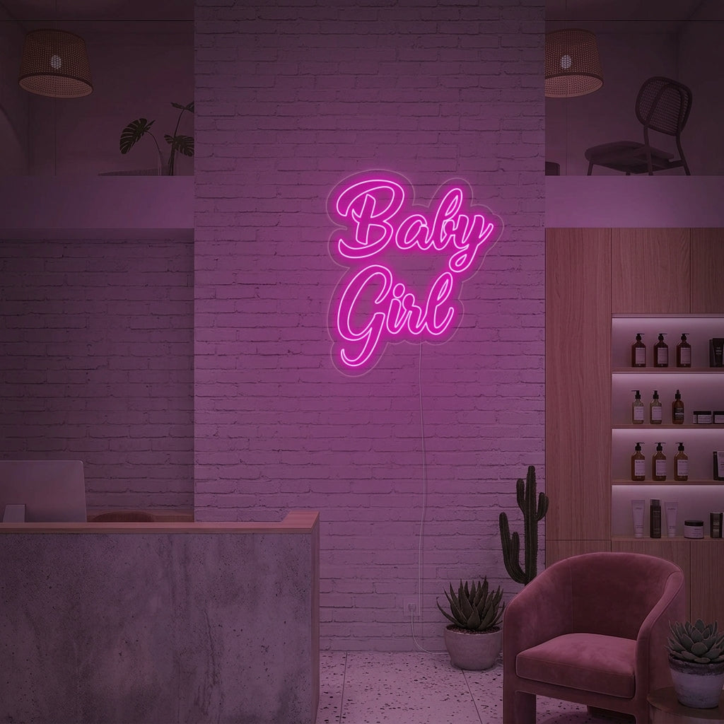 "Baby Girl" Neonskilt