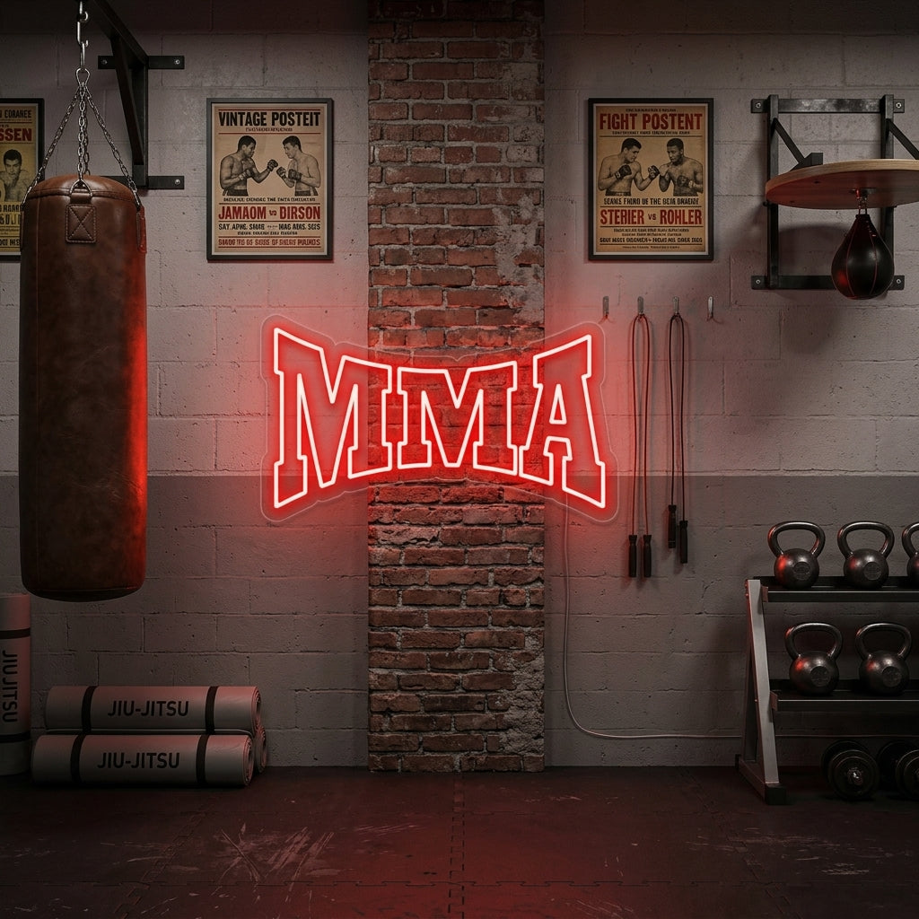 "MMA" Neonskilt