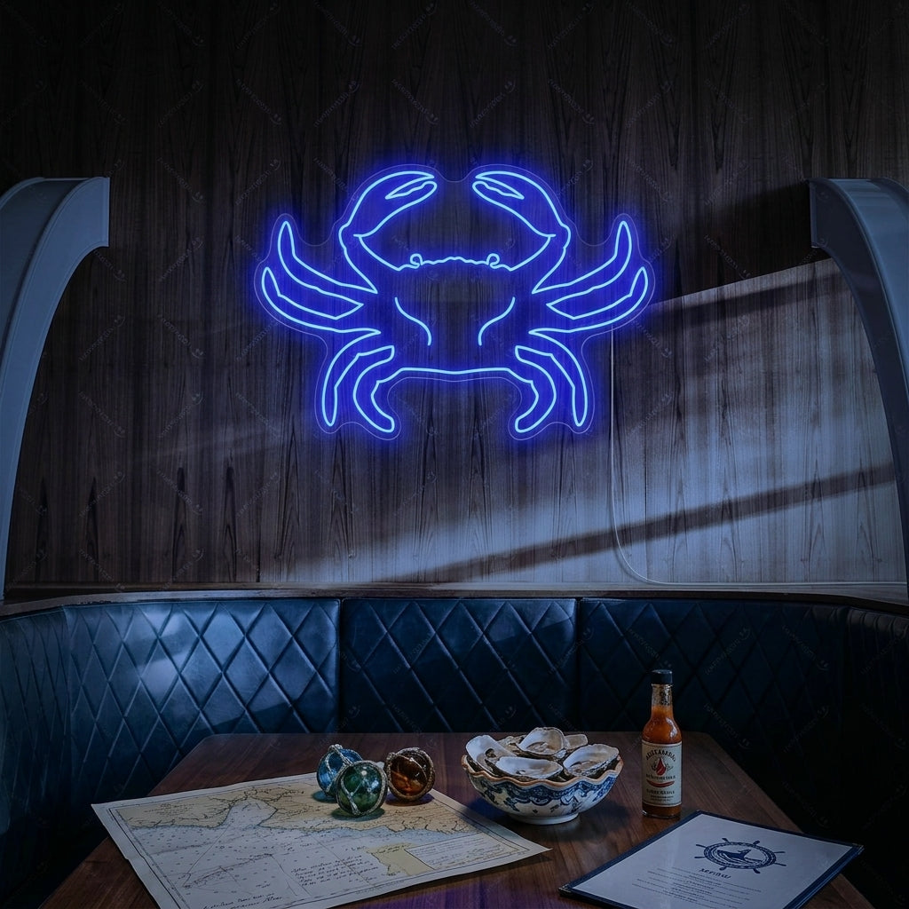 "Krabbe" Neonskilt