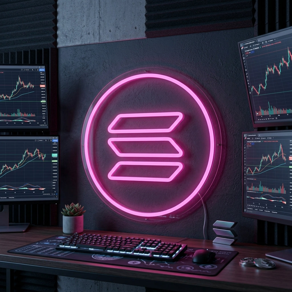 "Solana Sol-Logo" Neonskilt
