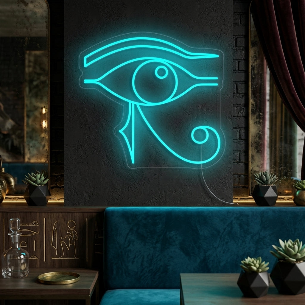 "Egypt Horus Øye" Neonskilt