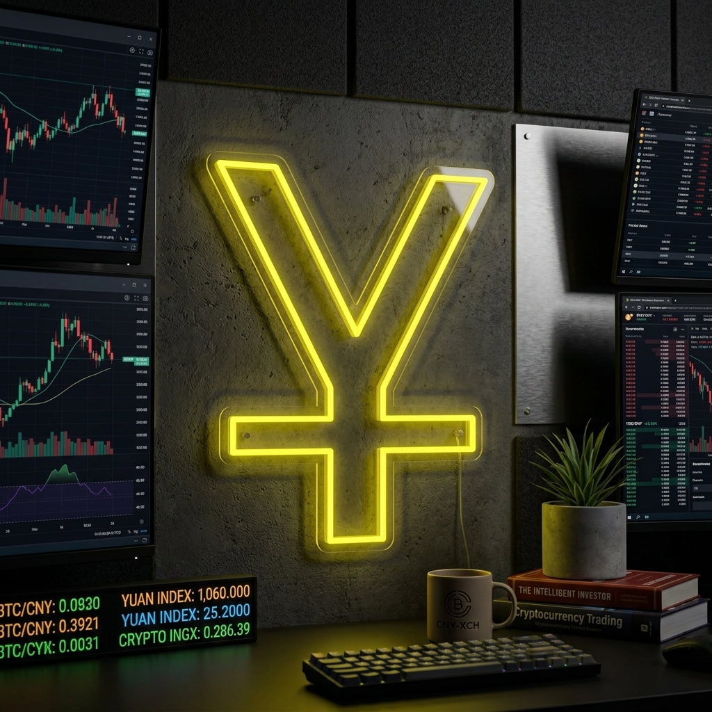 "Kinesisk Yuan" Neonskilt