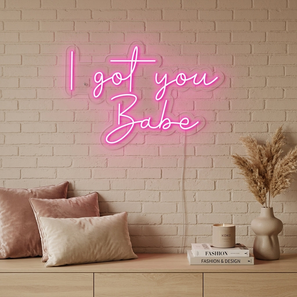 "I Got You Babe" Neonskilt