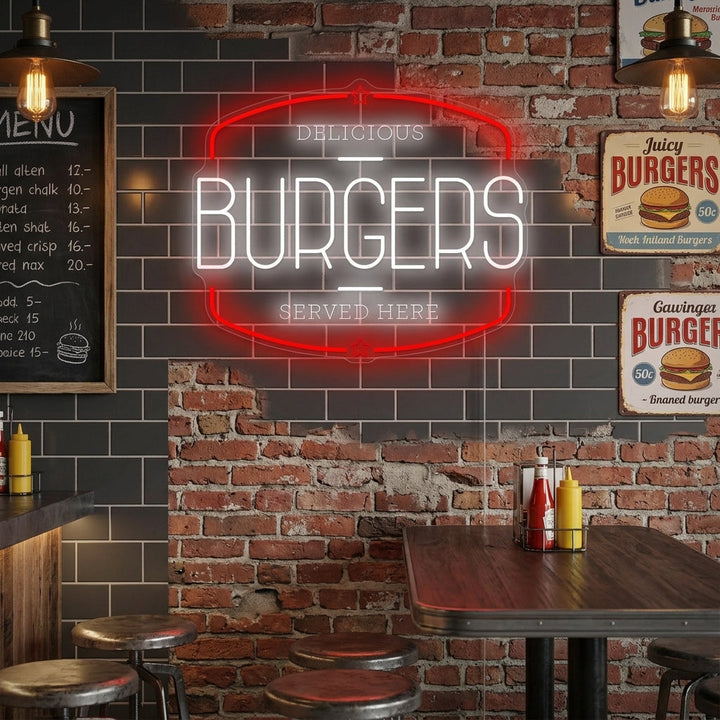 "Burgers" Neonskilt