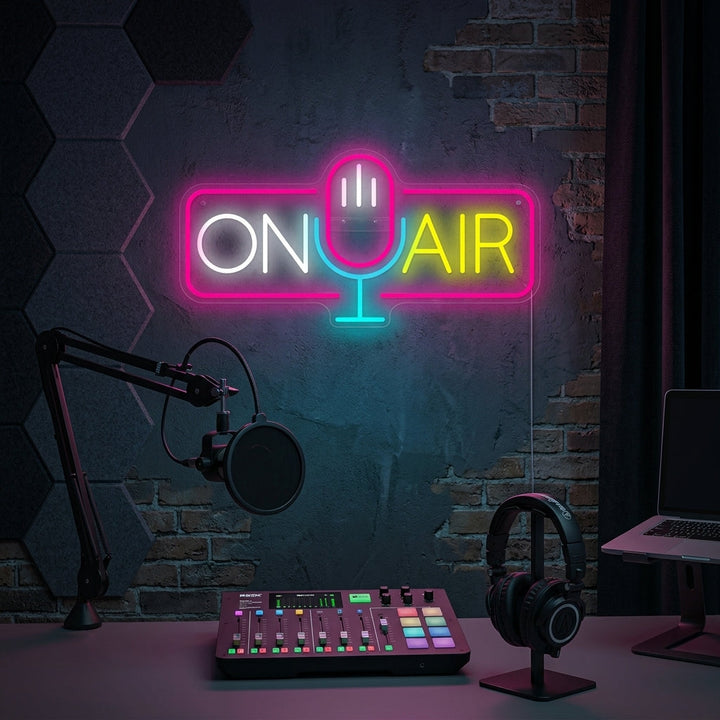 "On Air" Neonskilt