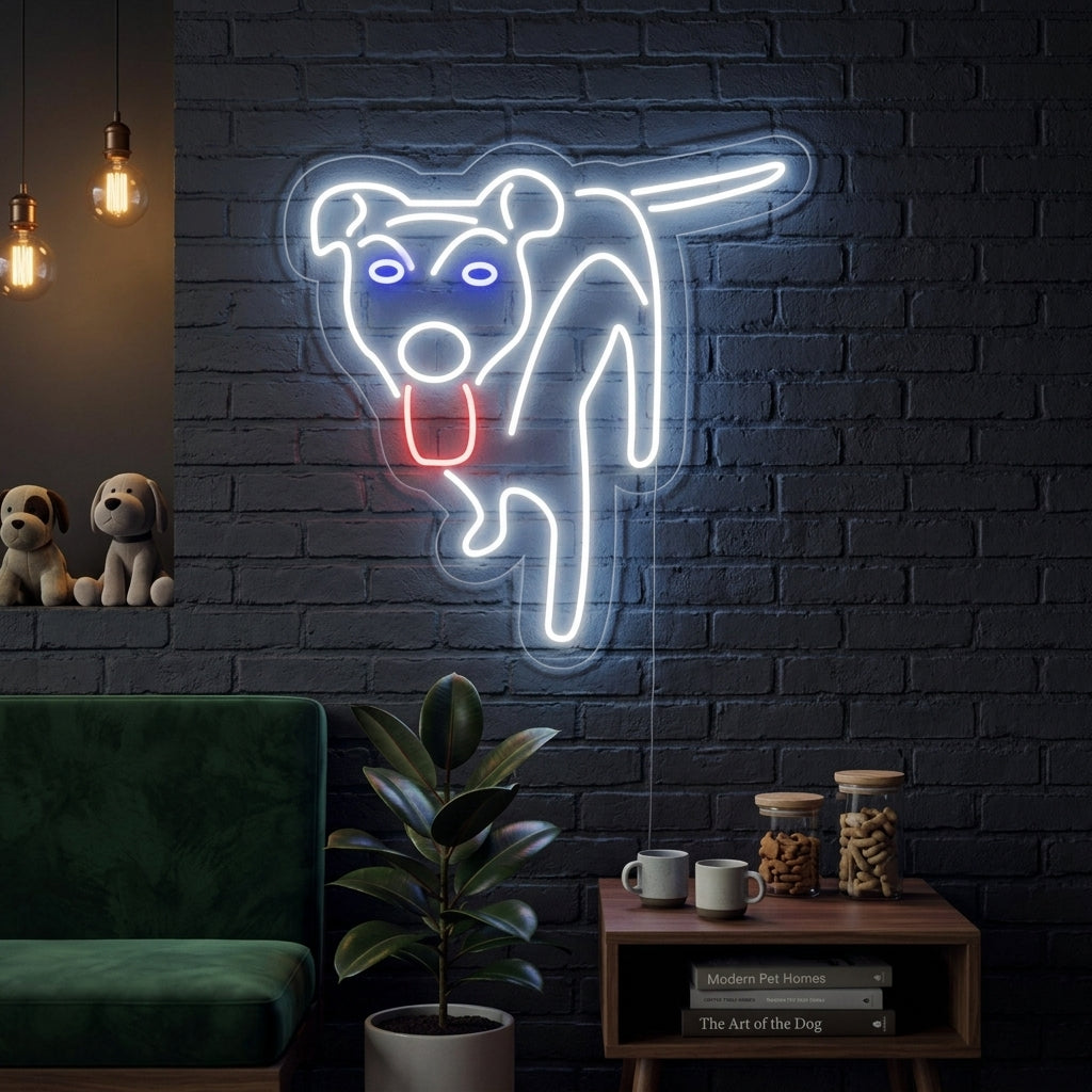 "Hund Logo" Neonskilt