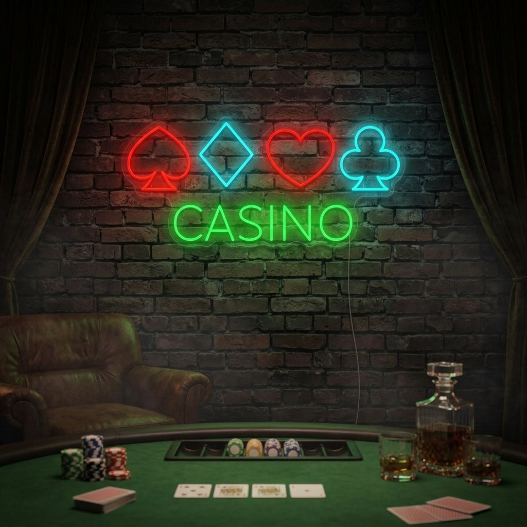 "Casino Poker" Neonskilt