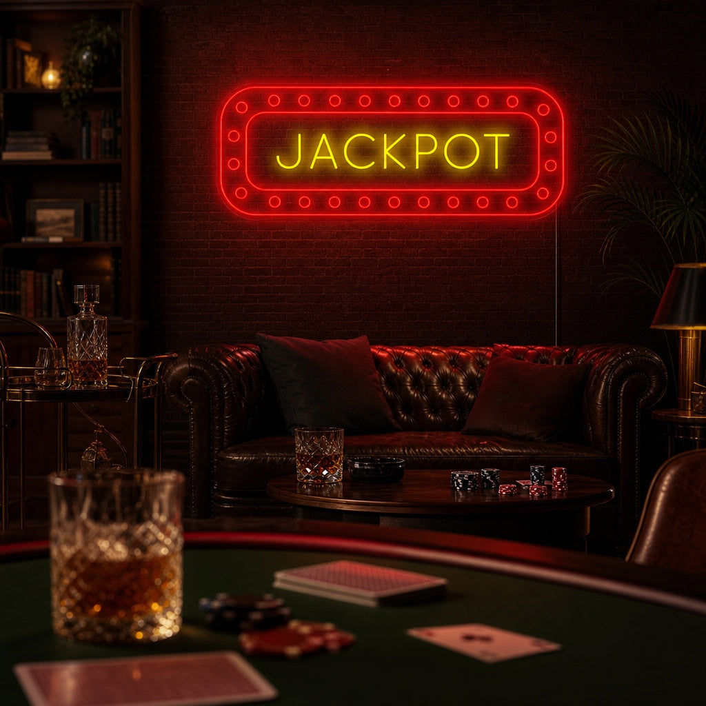 "Jackpot" Neonskilt