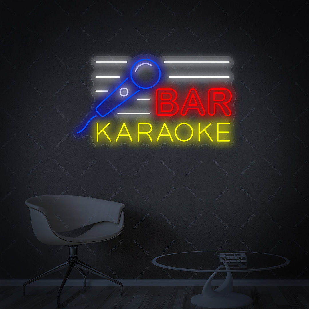 "Karaoke Bar" Neonskilt