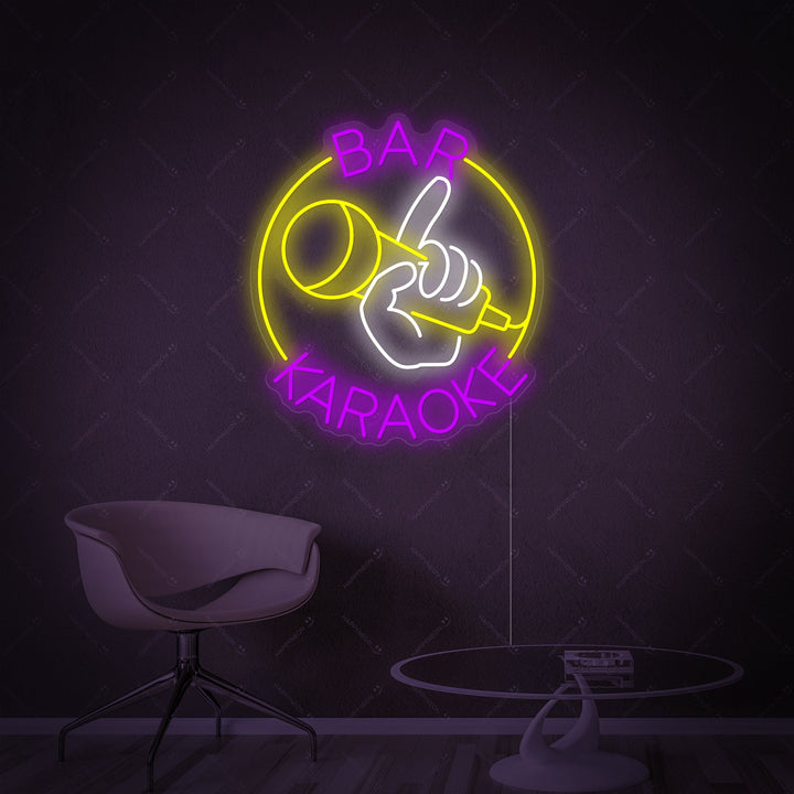 "Karaoke Bar" Neonskilt