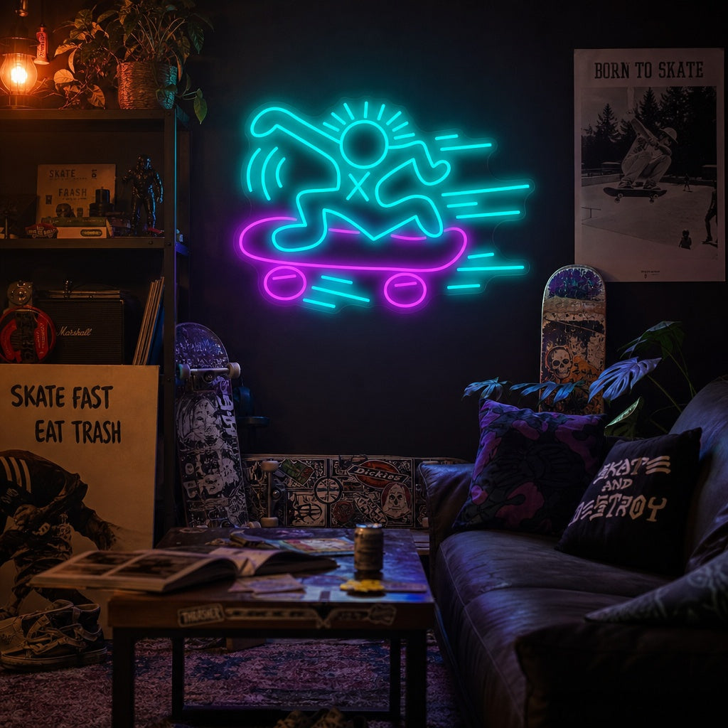 "Kh skateboard" Neonskilt