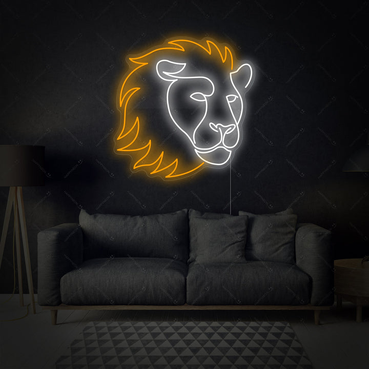 "Løve" Neonskilt