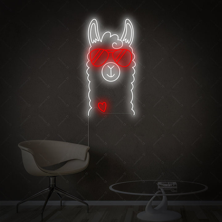 "Lama" Neonskilt