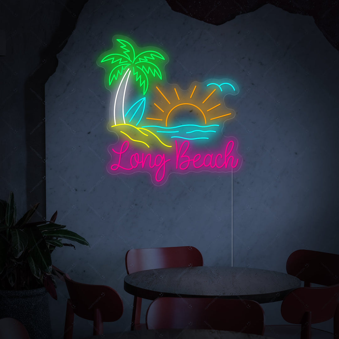 "Long Beach" Neonskilt