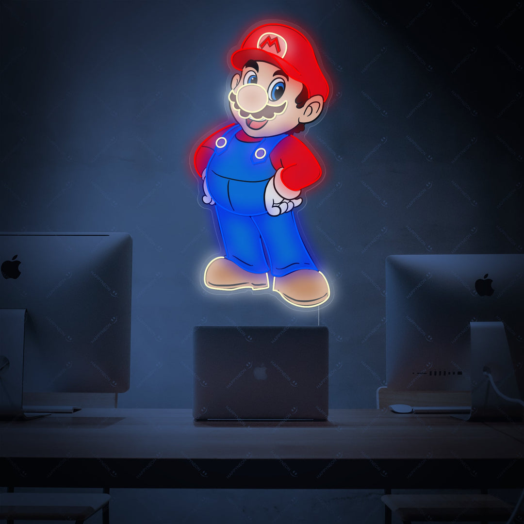 "Mario" Neonskilt