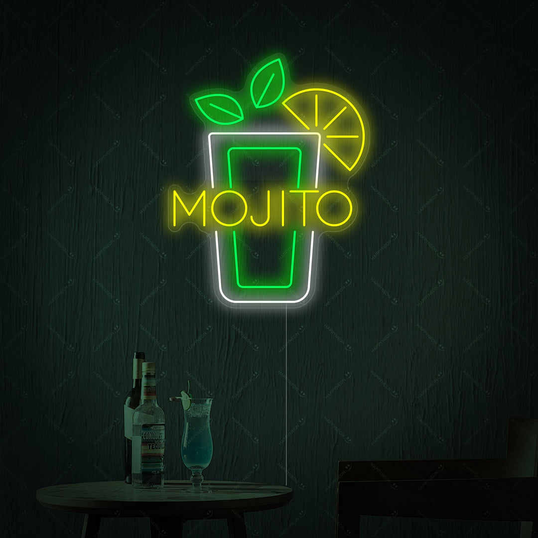 "Mojito vinglass" Neonskilt