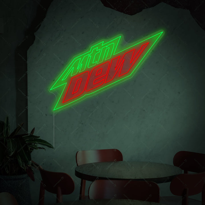 "Mountain Dew" Neonskilt