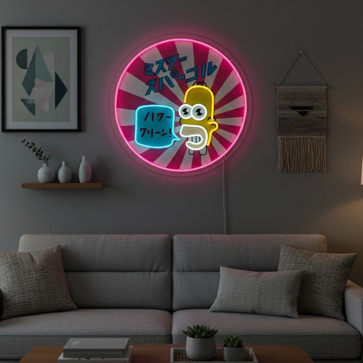 "Mr. Sparkle" Neonskilt