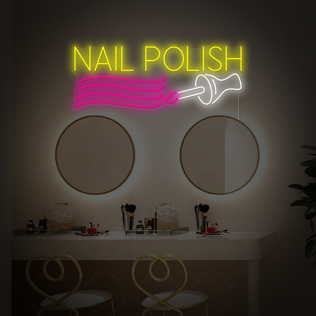 "Nail Polish" Neonskilt