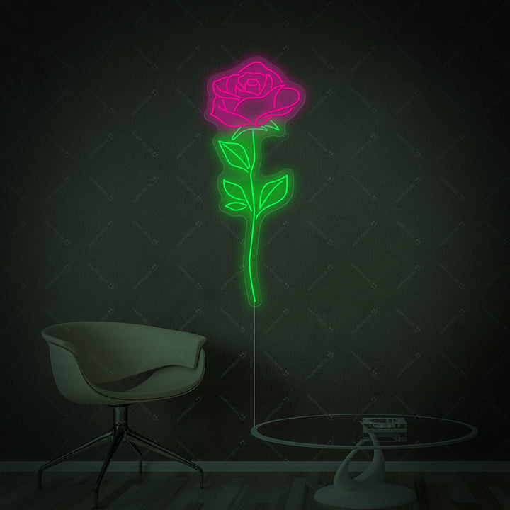 "Rosa Rose" Neonskilt
