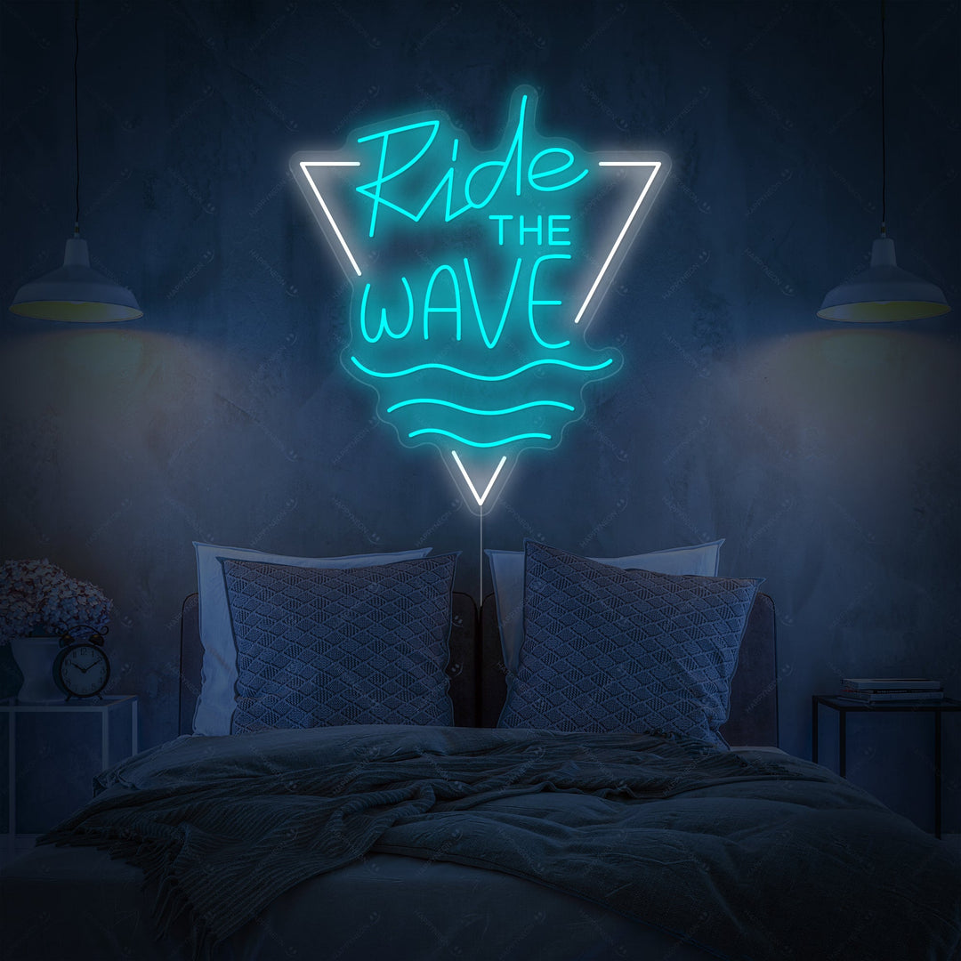 "Ride The Wave" Neonskilt