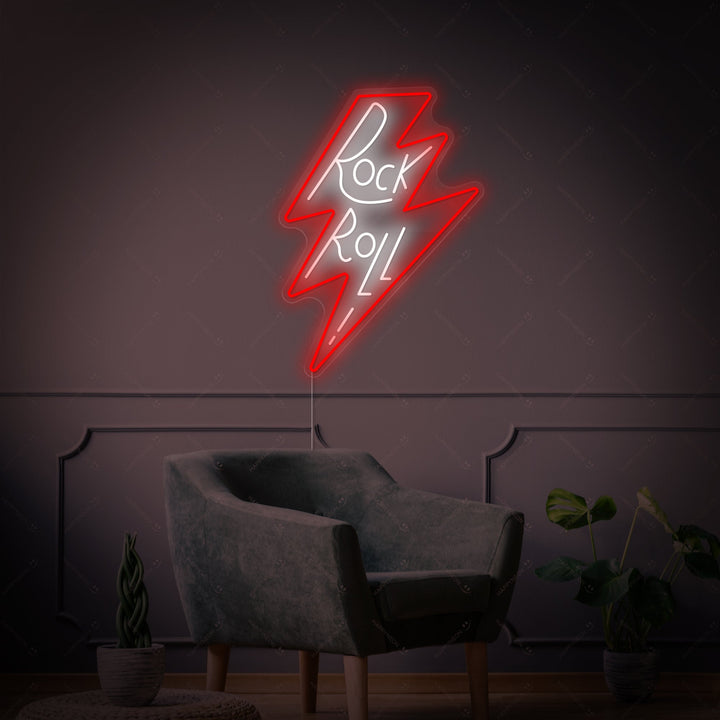"Rock Roll" Neonskilt