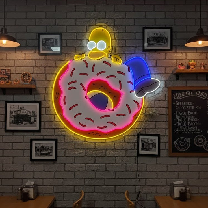 "Simps smultring" Neonskilt
