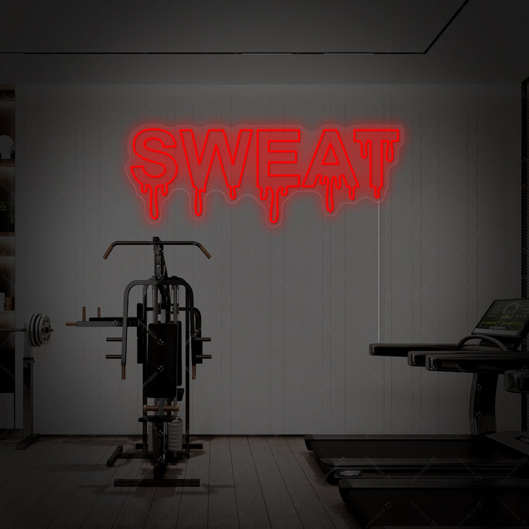 "Sweat" Neonskilt