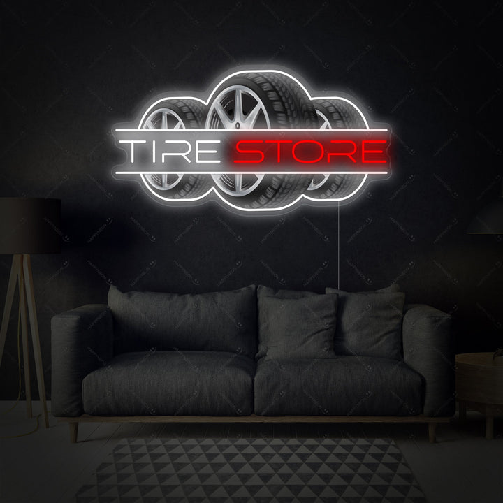 "Tire Store" Neonskilt