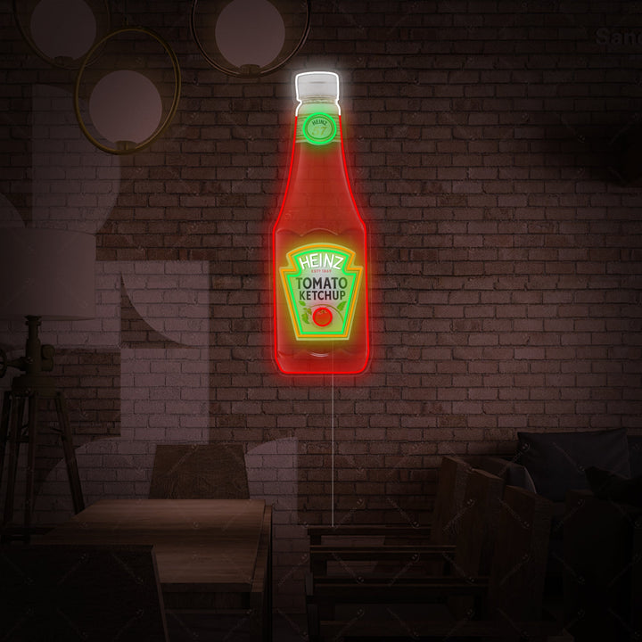 "Tomat ketchup flaske" Neonskilt