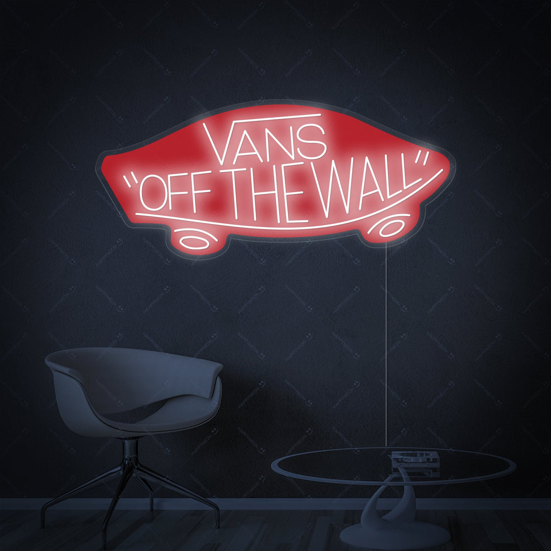 "Vans Off The Wall" Neonskilt