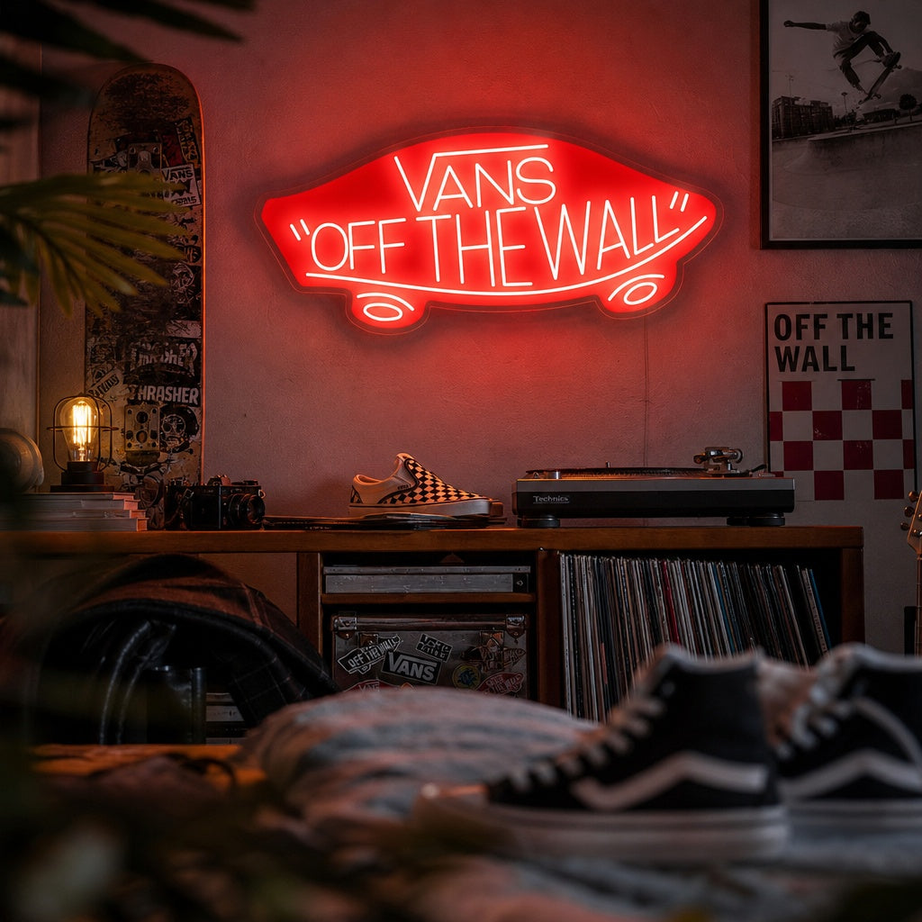 "Vans Off The Wall" Neonskilt