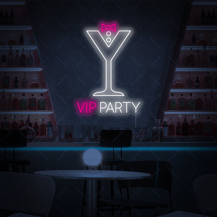 "Vip Party" Neonskilt