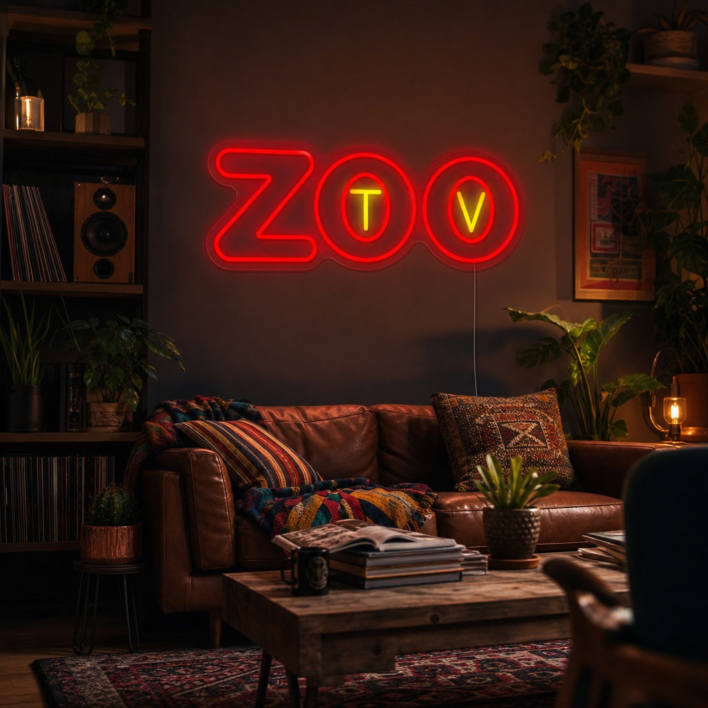 "Zootv" Neonskilt