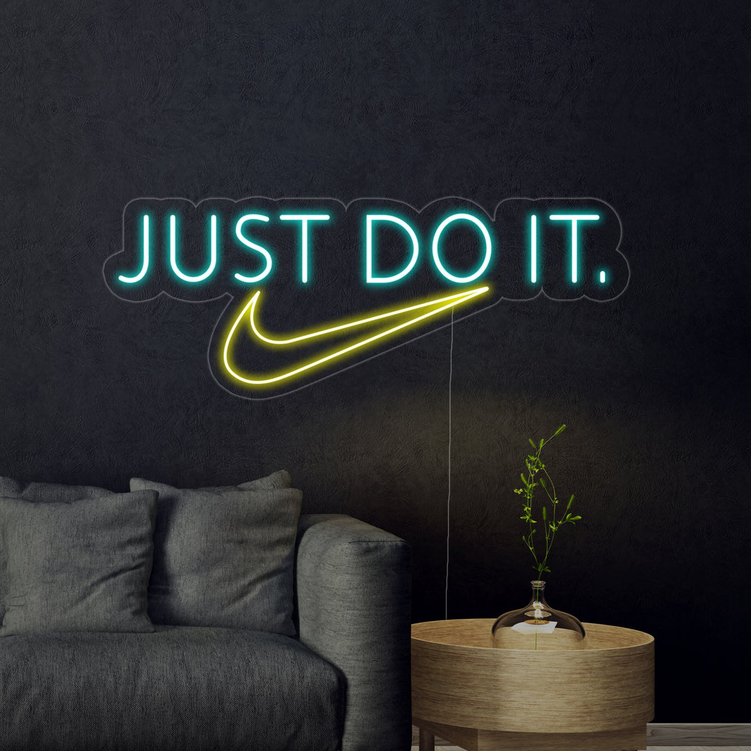 "Just do it" Neonskilt