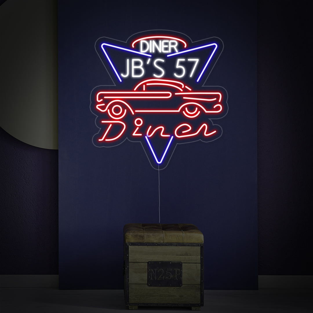"1957 JBS 57 Diner" Neonskilt