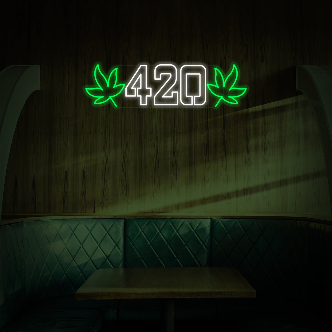 "420 Marihuana" Neonskilt