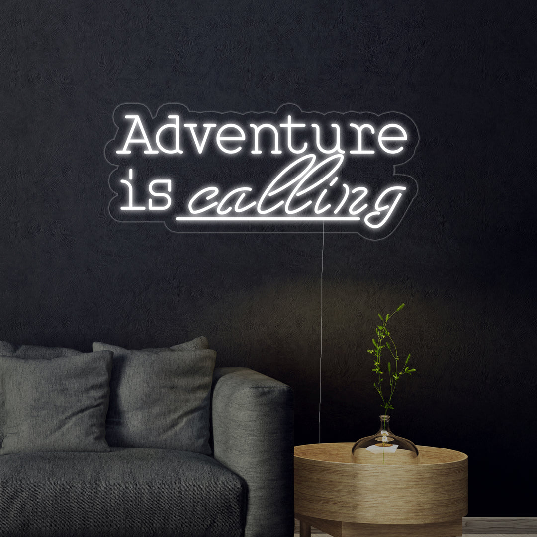 "Adventure is Calling" Neonskilt