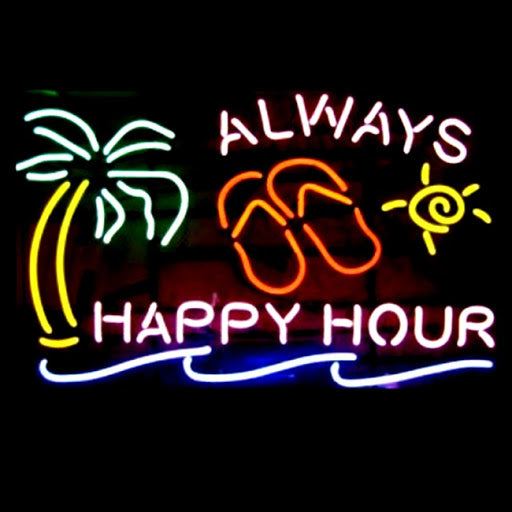 "Always Happy Hour" Neonskilt