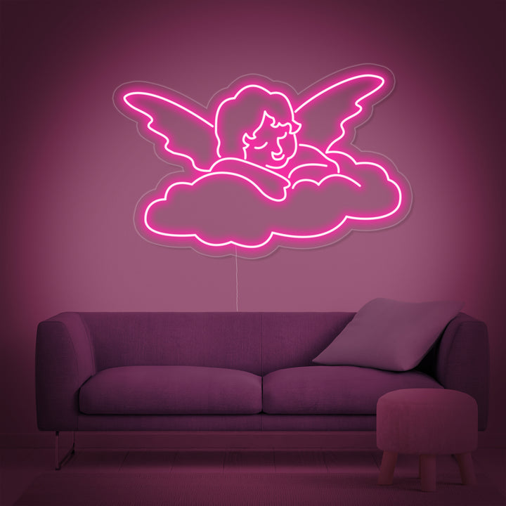 "Englebarn" Neonskilt