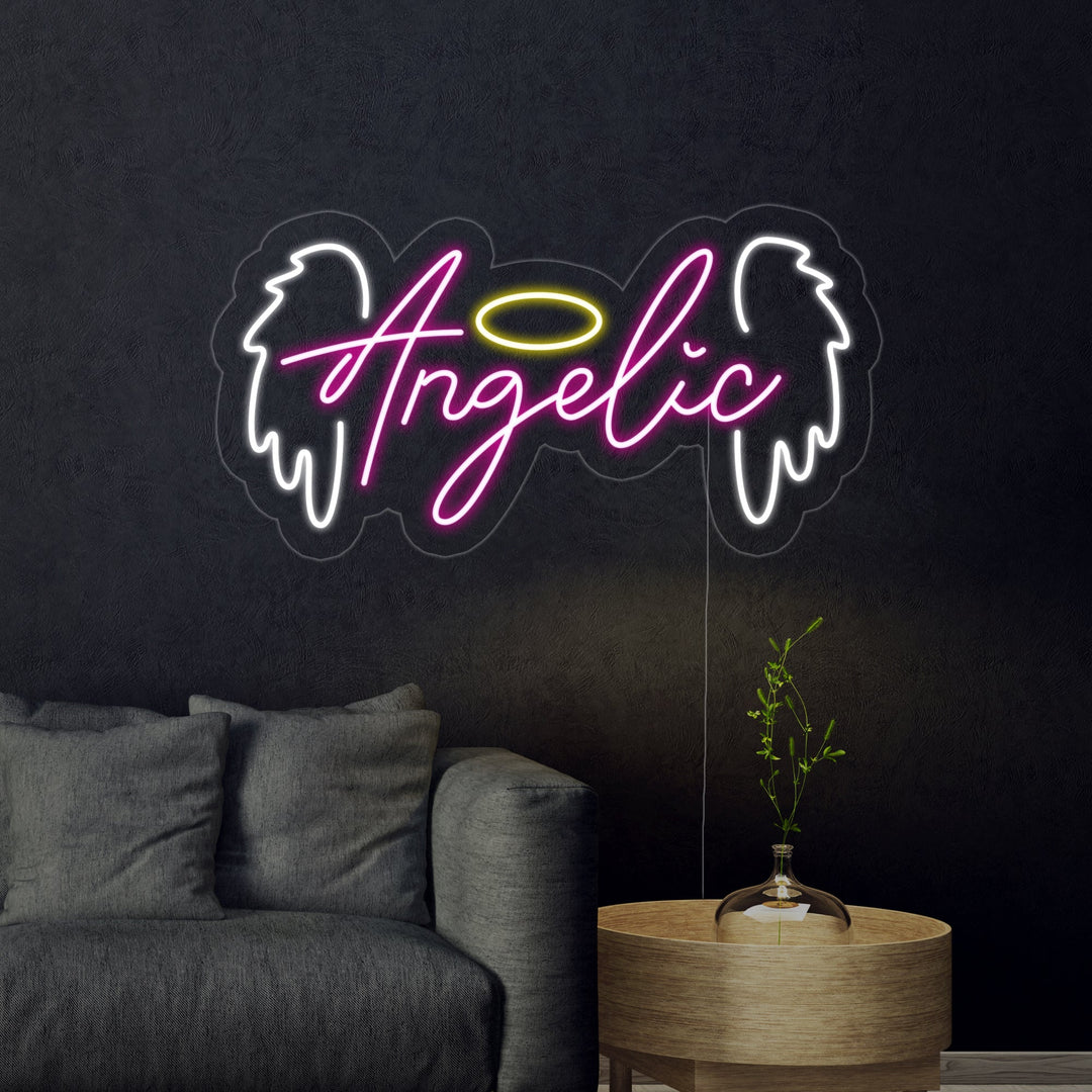 "Engel, Angelic" Neonskilt